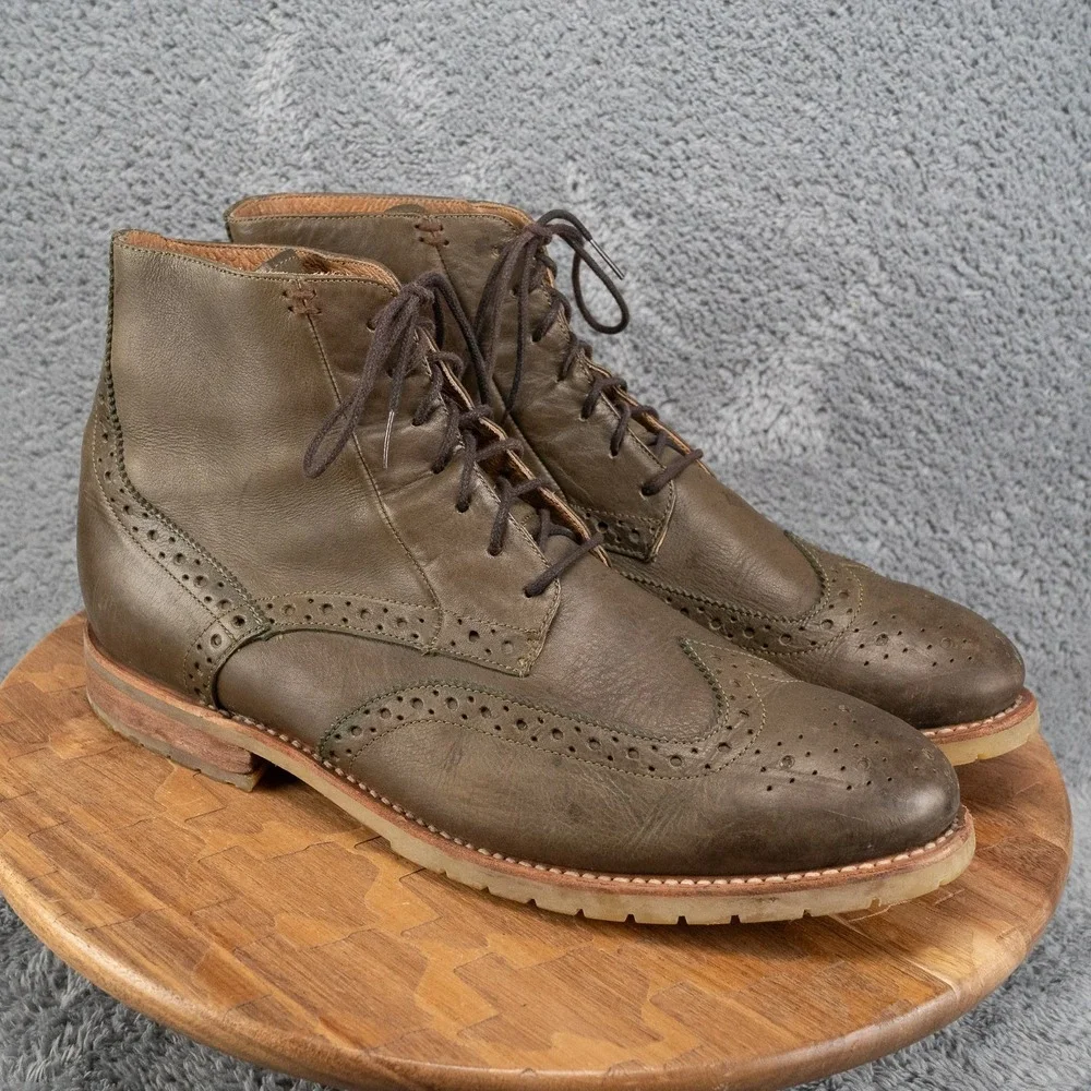 JD Fisk: Forest Green Mens Boot Size 13 Made in Mexico
